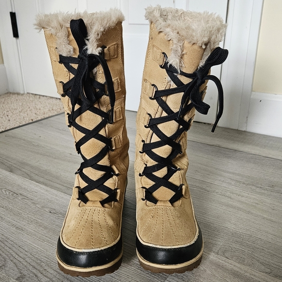Sorel Womens TIVOLI HIGH II Waterproof Winter Boots NL2093-373 Size 7.5 Tan - Picture 3 of 15